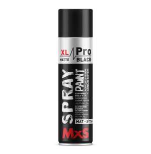 MxS XL Pro Sprey Boya - Mat Siyah - 500 ml