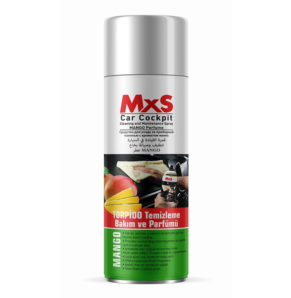 MxS Torpido Temizleme, Bakım ve Parfümü - MANGO Kokulu / 220 ml